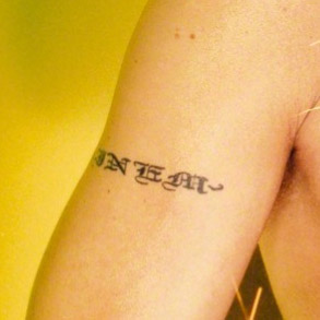 Eminem Upper Right Arm Old Tattoo