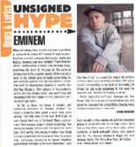 Eminem in The Source - Unsigned Hype