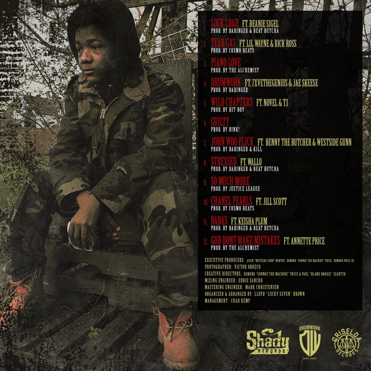 Conway the Machine God Don't Make Mistakes album cover (back)