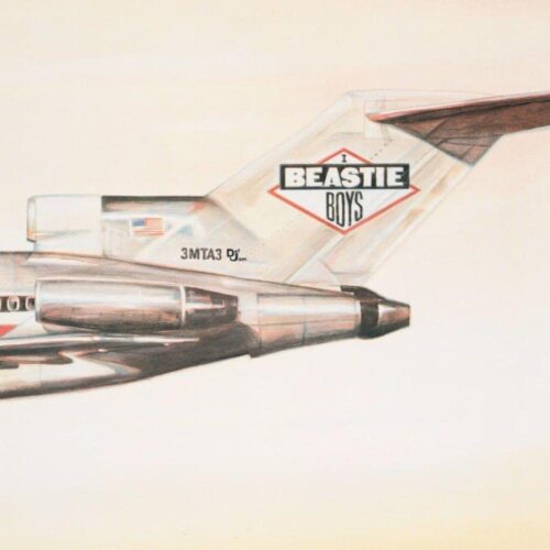 Eminem Kamikaze vs Beastie Boys License to Ill front album cover