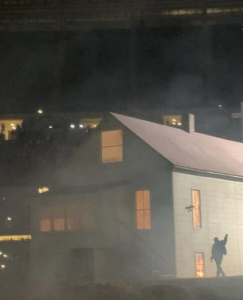 Eminem's influence on Kanye West - Donda listening event - childhood house