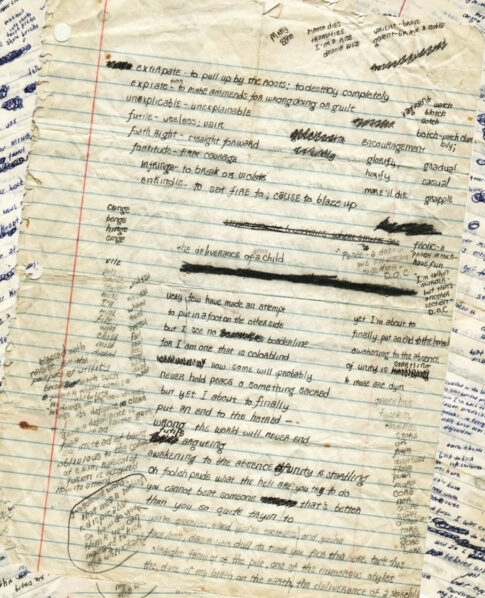 Eminem's lyrics and notes