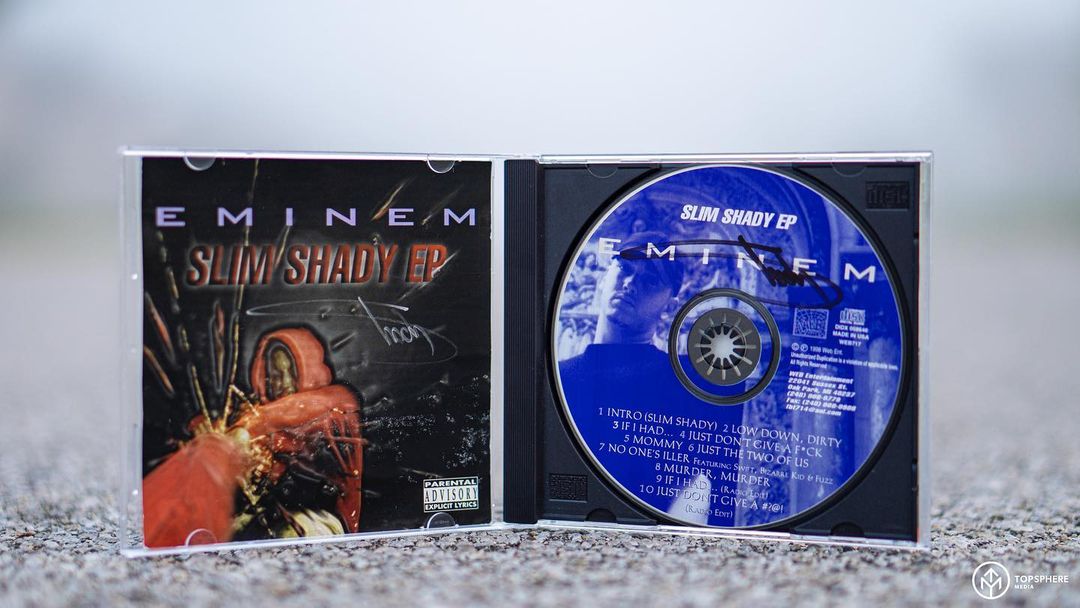 Eminem Slim Shady EP - Original CD & cover - Signed / autographed