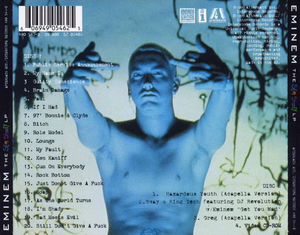 EMINEM - THE SLIM SHADY 2LP レコード Eminem - The Slim Shady LP 2xLP (Black Vinyl) – Plastic